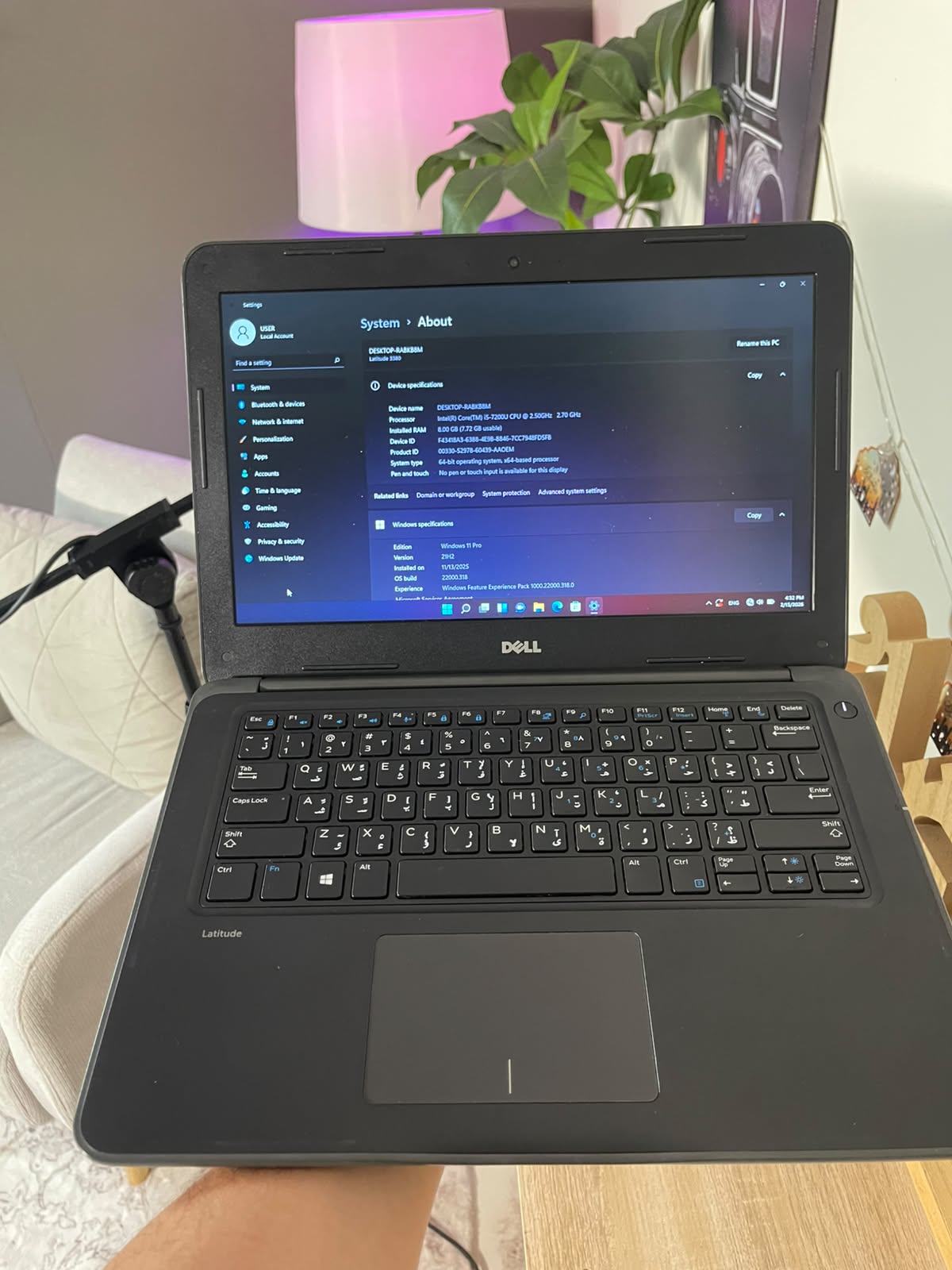 Dell Latitude 3380 | Core i5 7th Gen | 8GB RAM | 256GB SSD | Original Charger