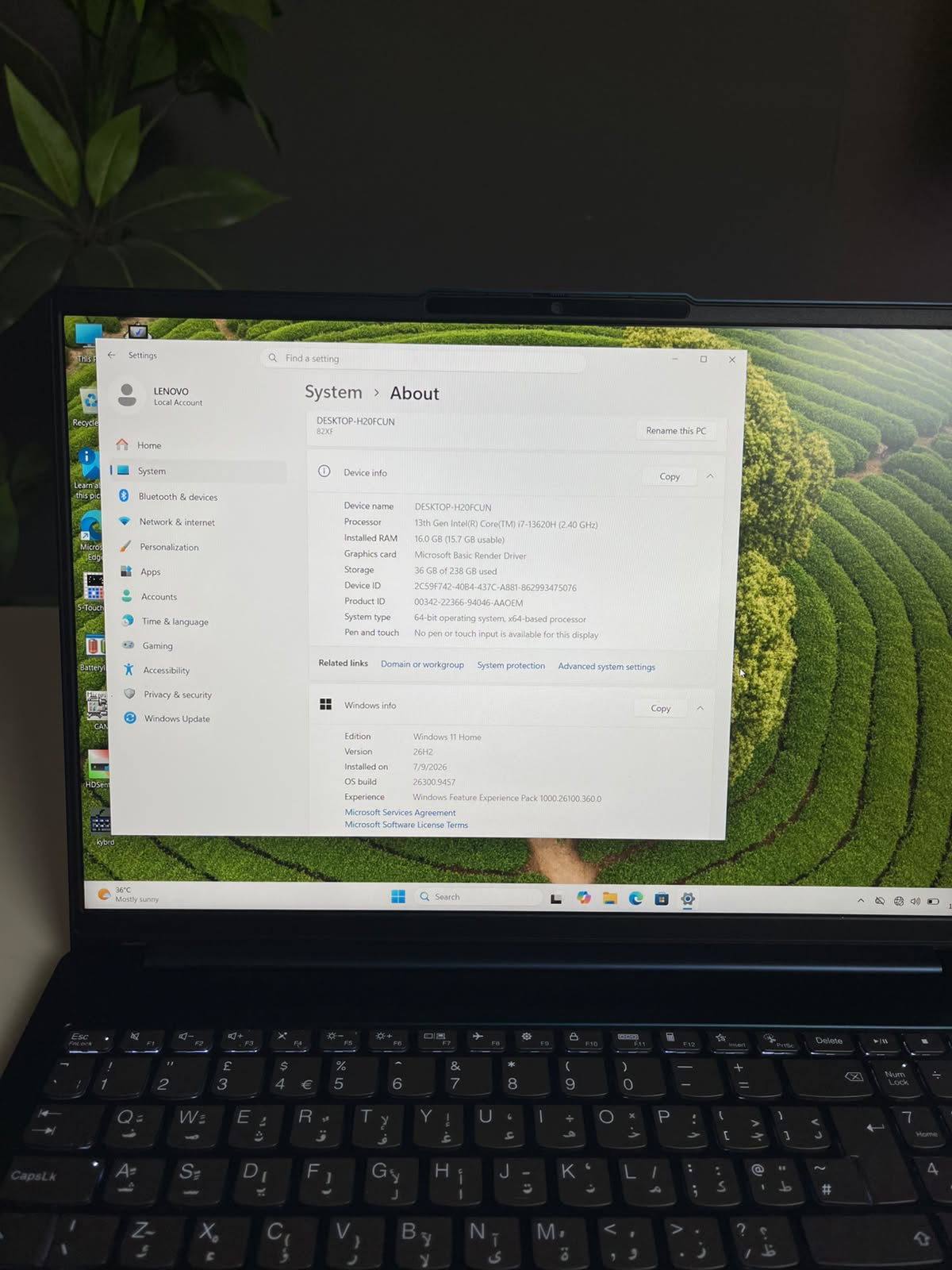 Lenovo IdeaPad Slim 5 16IRL8 | Core i7-13620H | 16GB RAM | 256GB SSD